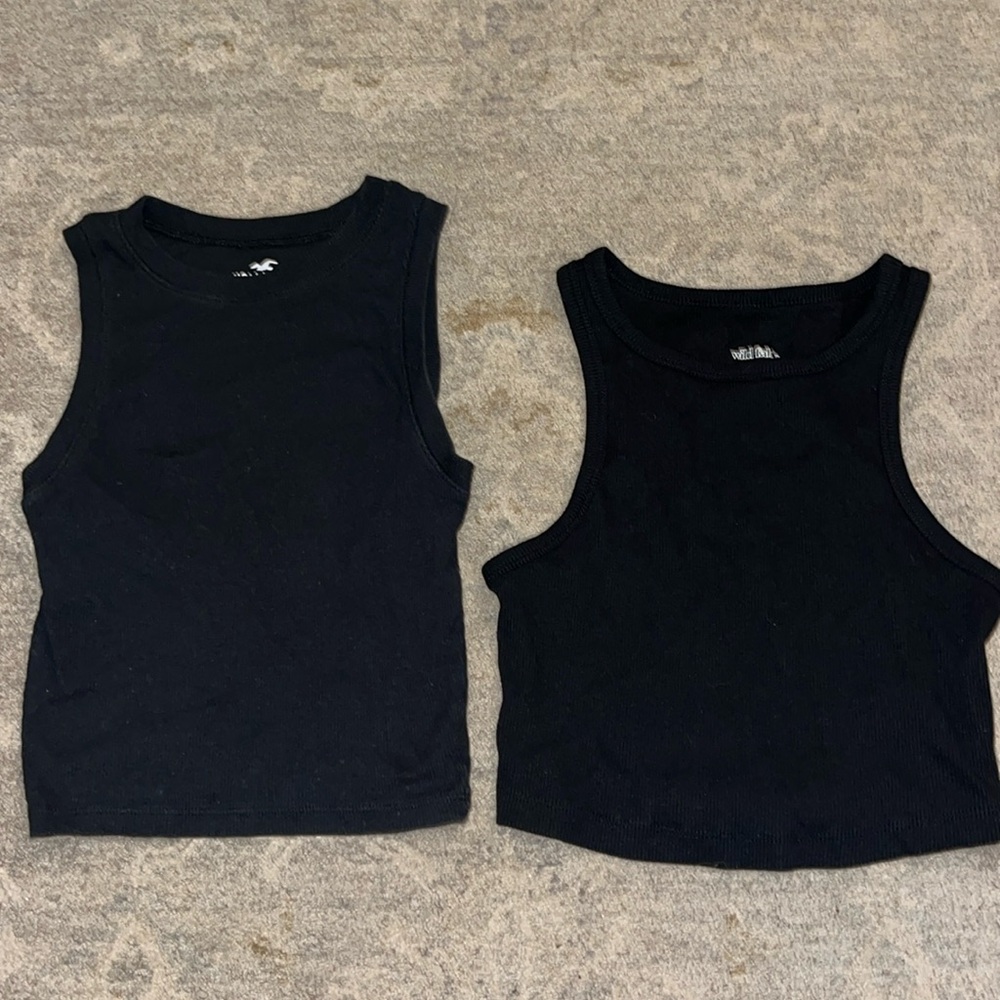 Two small black tanks!